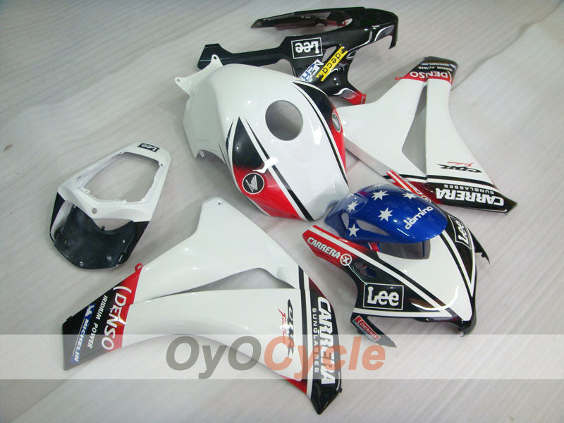 Kit carene a iniezione per CBR1000RR 08-11 - Bianco, Nero - Eurobet, Lee #OYO87900699 Immagine principale del prodotto