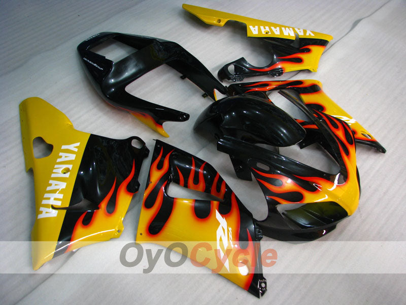 Kit carene a iniezione per YZF-R1 98-99 - Giallo, Nero - Fiamma #OYO87900740 Immagine principale del prodotto