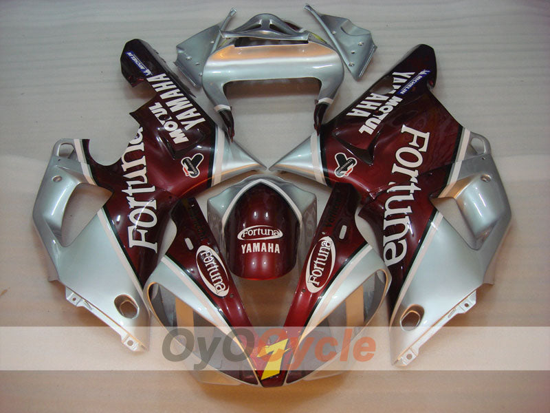 Kit carene a iniezione per YZF-R1 00-01 - Rosso, Argento - Fortuna #OYO87900769 Immagine secondaria del prodotto