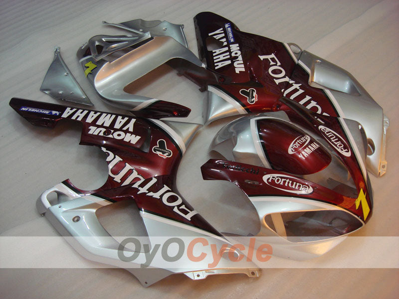 Kit carene a iniezione per YZF-R1 00-01 - Rosso, Argento - Fortuna #OYO87900769 Immagine principale del prodotto