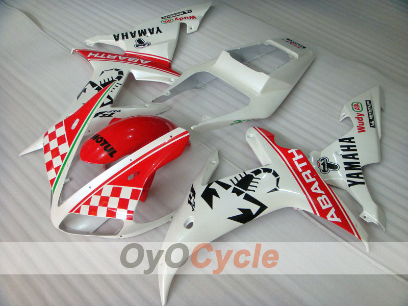 Kit carene a iniezione per YZF-R1 02-03 - Rosso, Bianco, Opaco - ABARTH #OYO87900786 Immagine secondaria del prodotto