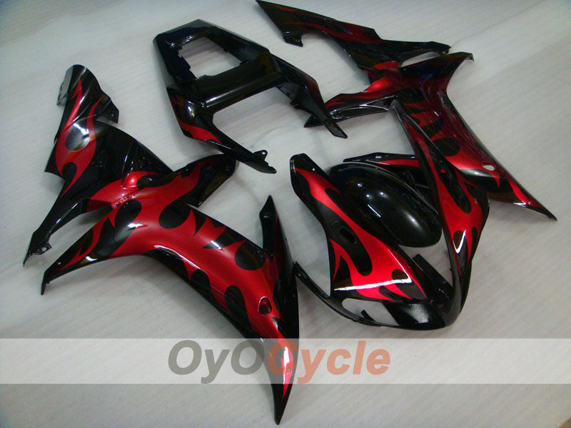 Kit carene a iniezione per YZF-R1 02-03 - Rosso, Nero - Fiamma #OYO87900794 Immagine principale del prodotto