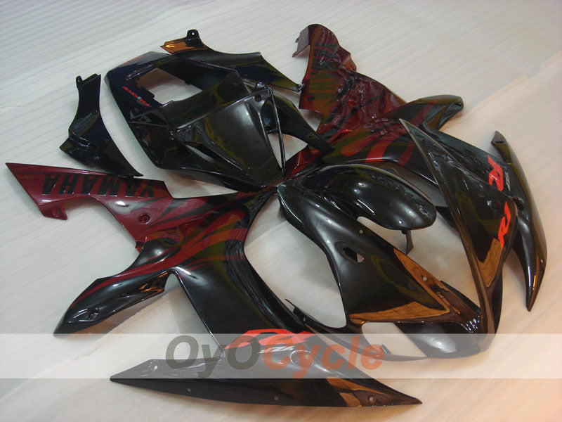 Carena a iniezione per YZF-R1 02-03 - Rossa, Nera - Fiamma #OYO87900795 Immagine principale del prodotto
