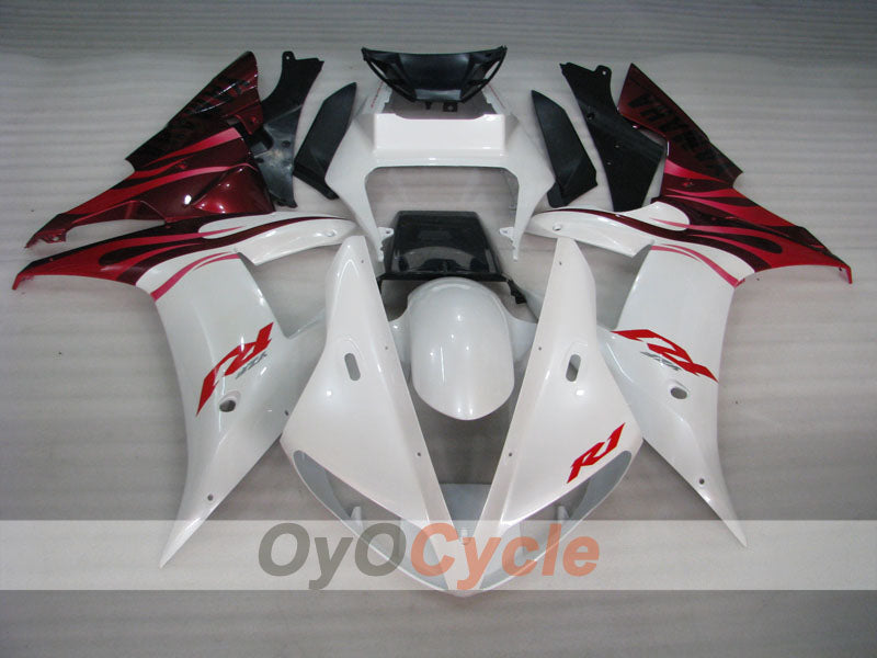 Kit carene a iniezione per YZF-R1 02-03 - Rosso, Bianco - Fiamma #OYO87900808 Immagine secondaria del prodotto