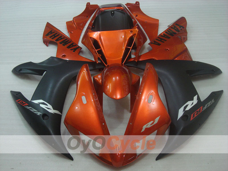 Kit carene a iniezione per YZF-R1 02-03 - Arancione, Nero, Opaco - Stile fabbrica #OYO87900810 Immagine secondaria del prodotto