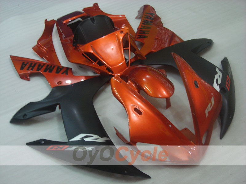 Kit carene a iniezione per YZF-R1 02-03 - Arancione, Nero, Opaco - Stile fabbrica #OYO87900810 Immagine principale del prodotto