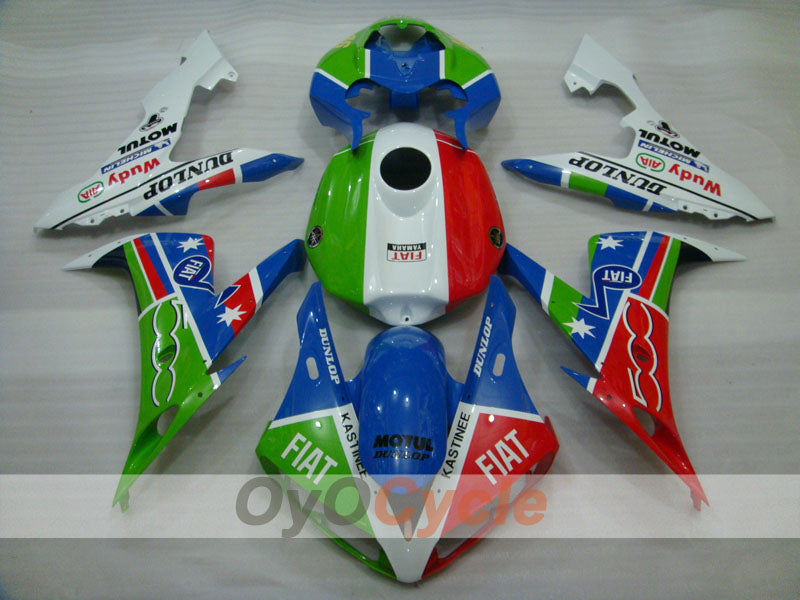 Kit carene a iniezione per YZF-R1 04-06 - Multicolore - DUNLOP, FIAT, MOTUL #OYO87900824 Immagine secondaria del prodotto