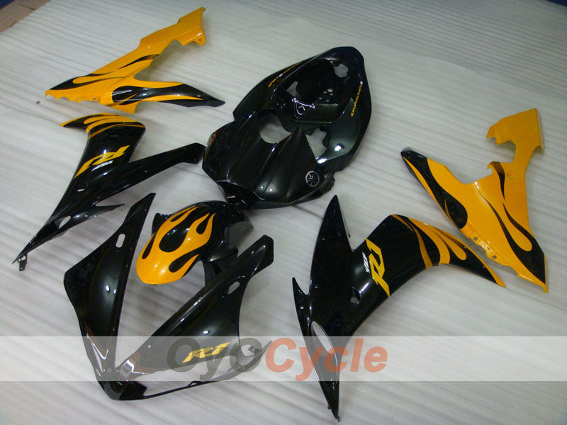 Carena a iniezione per YZF-R1 04-06 - Giallo, Nero - Fiamma #OYO87900830 Immagine secondaria del prodotto
