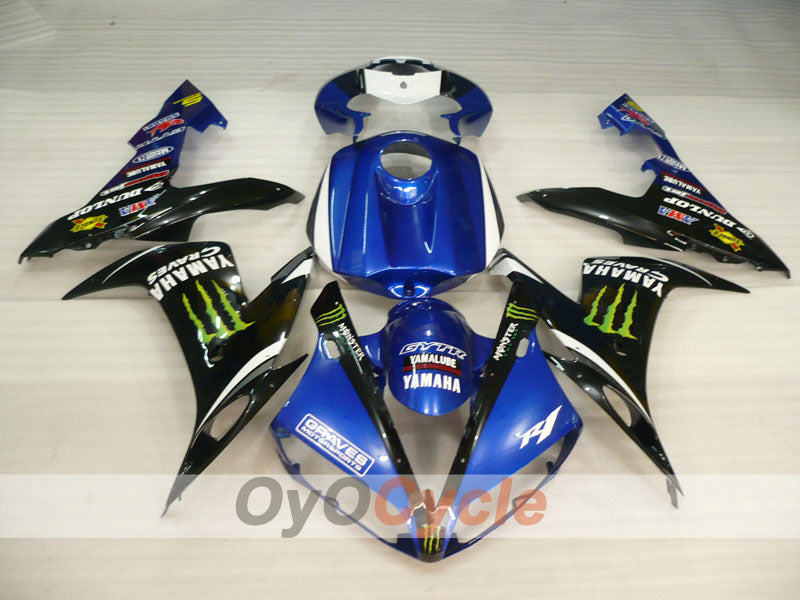 Carene a iniezione per YZF-R1 04-06 - Blu, Nero - DUNLOP, Monster #OYO87900833 Immagine secondaria del prodotto
