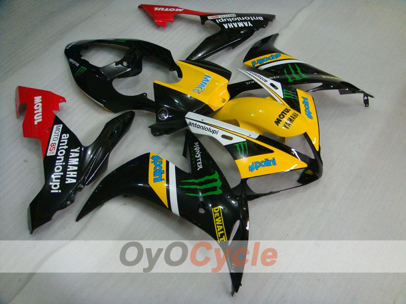 Kit carenatura a iniezione per YZF-R1 04-06 - Giallo, Nero - Monster, MOTUL #OYO87900834 Immagine principale del prodotto