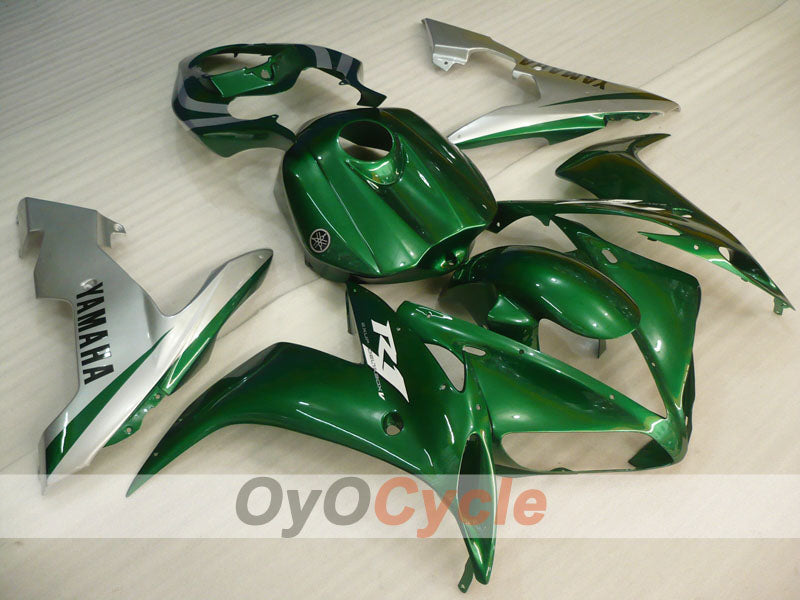 Kit carene a iniezione per YZF-R1 04-06 - Verde, Argento - Stile Fabbrica #OYO87900841 Immagine principale del prodotto