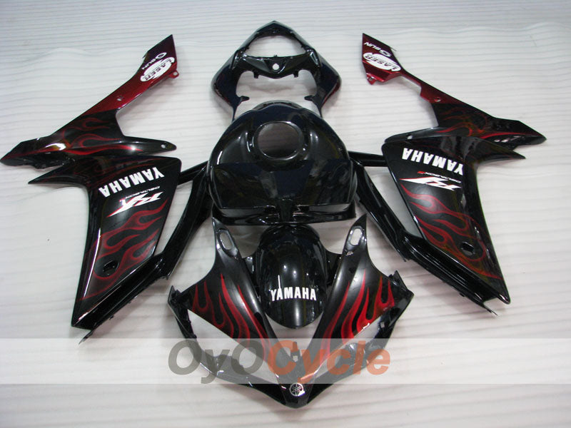 Kit carene a iniezione per YZF-R1 07-08 - Rosso, Nero - Fiamma #OYO87900860 Immagine secondaria del prodotto