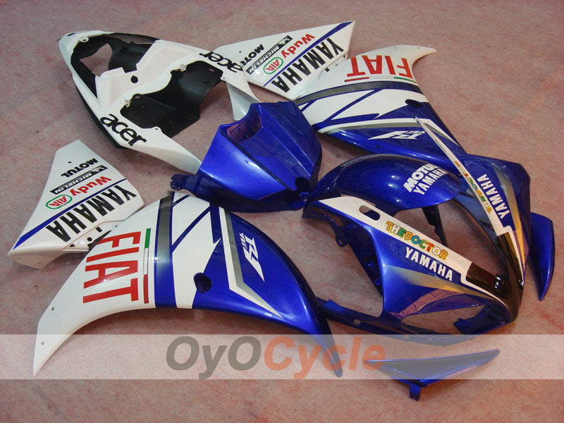 Kit carene a iniezione per YZF-R1 09-11 - Blu, Bianco - FIAT #OYO87900885 Immagine principale del prodotto