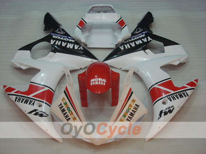 Kit carene stampate a iniezione per YZF-R6 '05 - Rosso, Bianco - MOTUL #OYO87902625 Immagine secondaria del prodotto