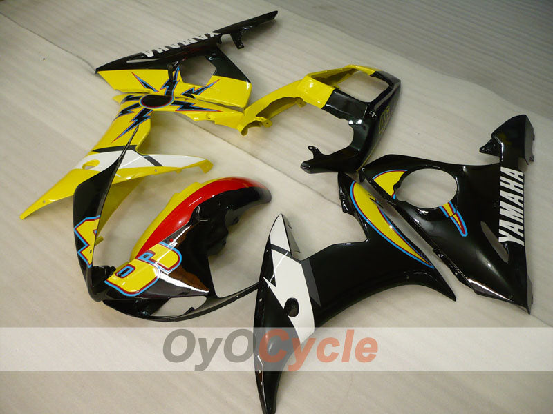 Kit carene a iniezione per YZF-R6 05 - Giallo, Nero - Stile di fabbrica #OYO87902633 Immagine secondaria del prodotto