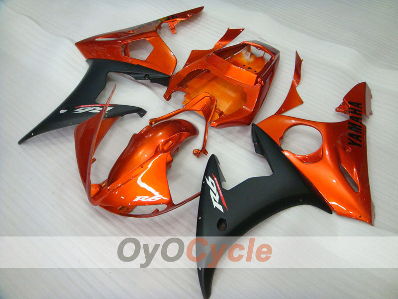 Kit carene a iniezione per YZF-R6 05 - Arancione, Nero, Opaco - Stile originale #OYO87902628 Immagine secondaria del prodotto