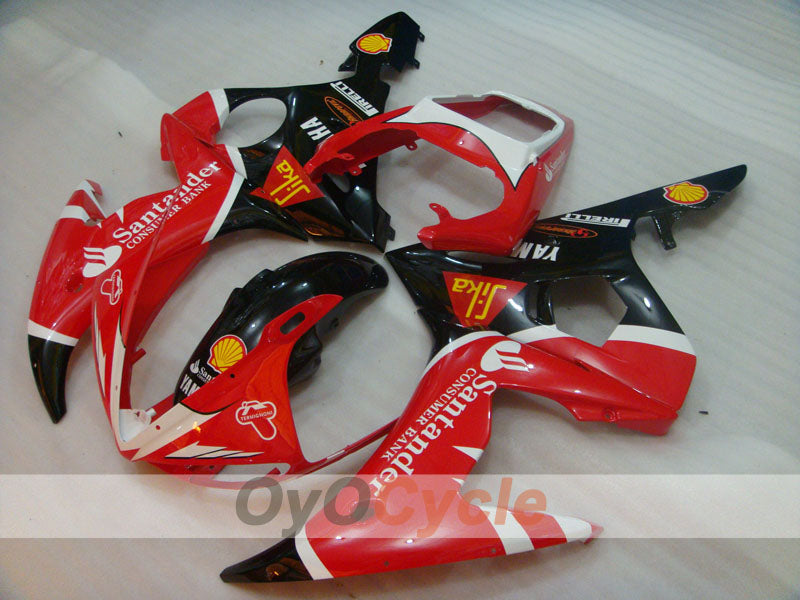 Kit carene a iniezione per 05 YZF-R6 - Rosso, Nero - Santander #OYO87902621 Immagine principale del prodotto