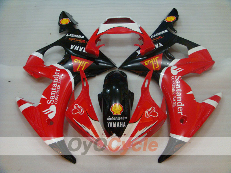 Kit carene a iniezione per 05 YZF-R6 - Rosso, Nero - Santander #OYO87902621 Immagine secondaria del prodotto