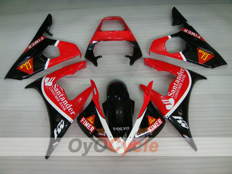 Kit carene a iniezione per 05 YZF-R6 - Rosso, Nero - Santander #OYO87902619 Immagine secondaria del prodotto