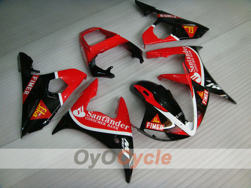 Kit carene a iniezione per 05 YZF-R6 - Rosso, Nero - Santander #OYO87902619 Immagine principale del prodotto