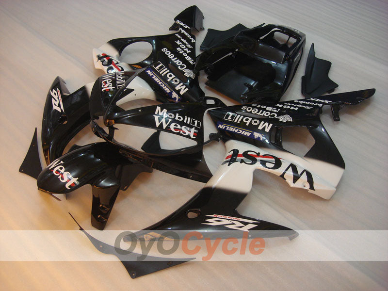 Kit carene a iniezione per YZF-R6 03-04 - Bianco, Nero - West #OYO87900929 Immagine secondaria del prodotto