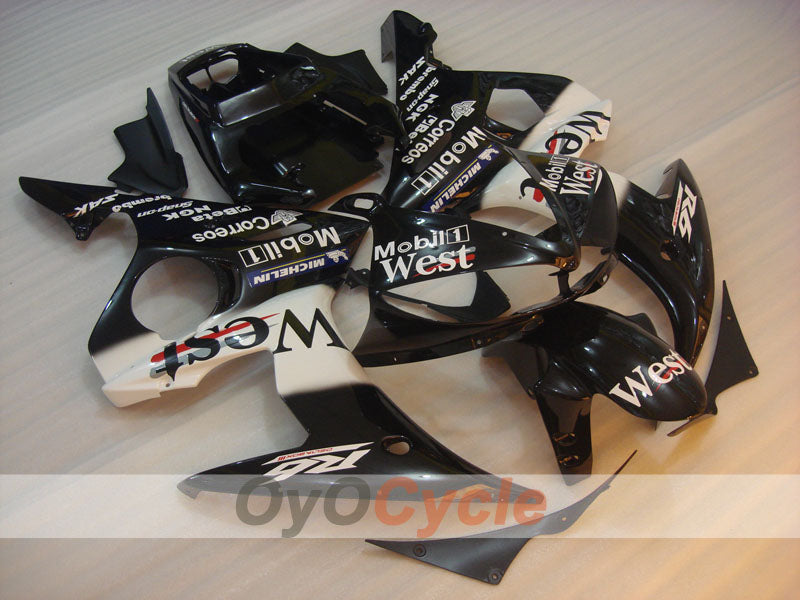 Kit carene a iniezione per YZF-R6 03-04 - Bianco, Nero - West #OYO87900929 Immagine principale del prodotto