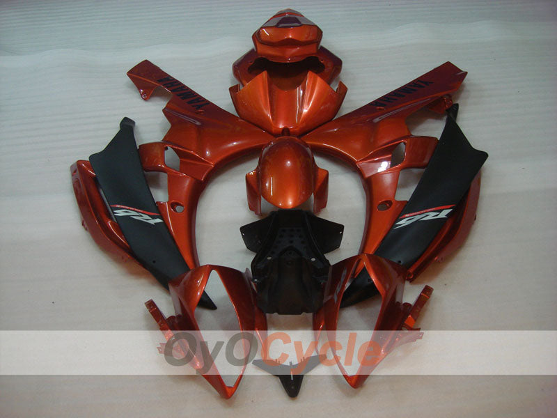Carene a iniezione per YZF-R6 06-07 - Arancio, Nero, Opaco - Stile originale #OYO87900945 Immagine secondaria del prodotto