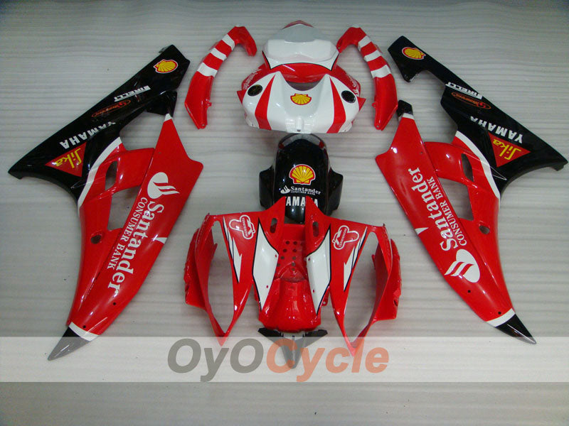 Carene a iniezione per YZF-R6 06-07 - Rosso, Nero - Santander #OYO87900953 Immagine secondaria del prodotto