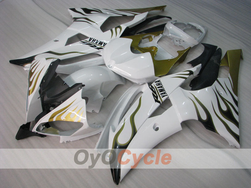 Kit carene a iniezione per YZF-R6 08-16 - Verde, Bianco - Fiamma #OYO87900963 Immagine principale del prodotto