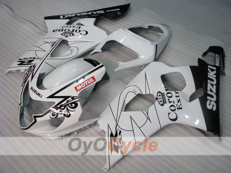 Kit carene a iniezione per GSXR600 04-05 - Bianco, Nero - Corona, MOTUL #OYO87901164 Immagine secondaria del prodotto