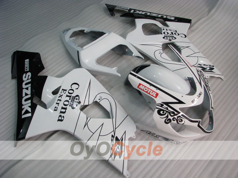 Kit carene a iniezione per GSXR600 04-05 - Bianco, Nero - Corona, MOTUL #OYO87901164 Immagine principale del prodotto