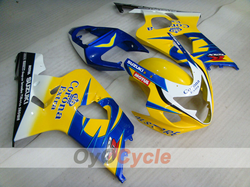 Kit carenatura a iniezione per GSX R750 04-05 - Giallo, Blu - Corona #OYO87901243 Immagine principale del prodotto