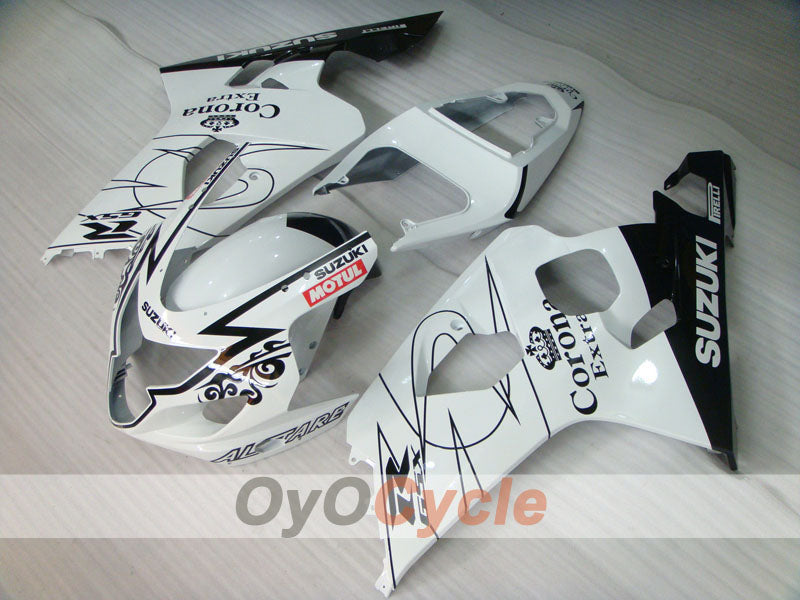 Carenatura a iniezione per GSX R750 anni 04-05 - Bianco, Nero - Corona #OYO87901245 Immagine principale del prodotto