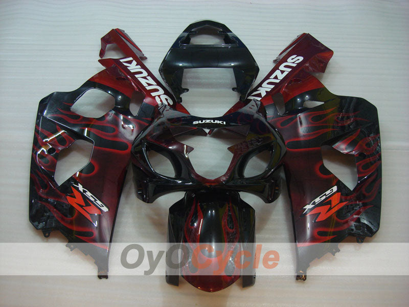 Kit carene a iniezione per GSXR600 04-05 - Rosso, Nero - Fiamma #OYO87901186 Immagine secondaria del prodotto
