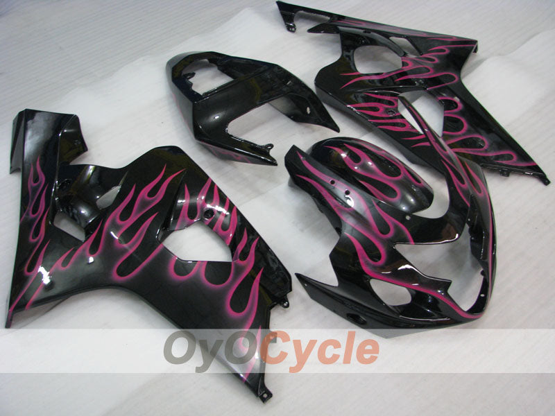 Kit carene a iniezione per GSXR600 04-05 - Rosso, Nero - Fiamma #OYO87901188 Immagine principale del prodotto
