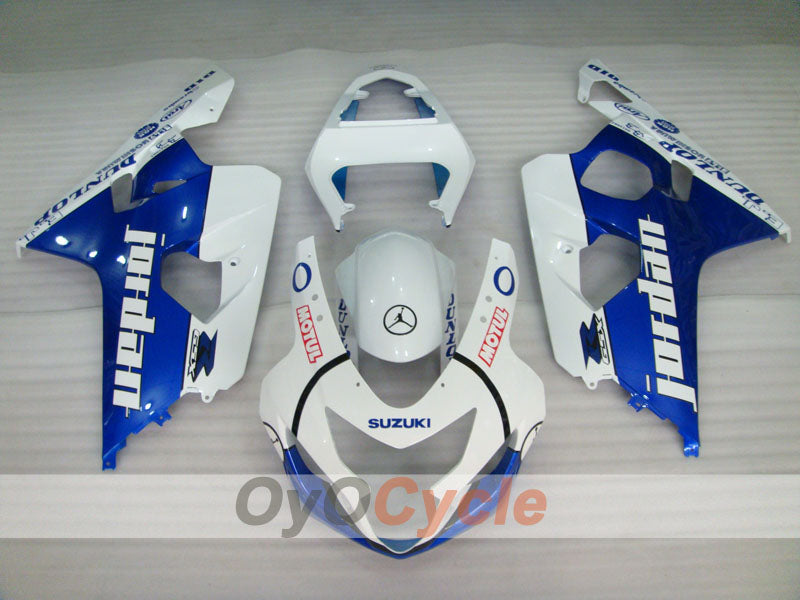 Carenatura a iniezione per GSX R750 anni 04-05 - Blu, Bianco - Jordan #OYO87901256 Immagine secondaria del prodotto