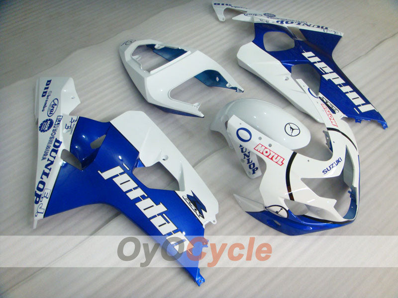 Carena a iniezione per GSXR600 04-05 - Blu, Bianco - DUNLOP, Jordan, MOTUL #OYO87901195 Immagine principale del prodotto