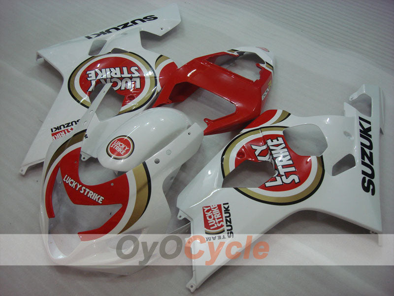Kit carene a iniezione per GSXR600 04-05 - Rosso, Bianco - Lucky Strike #OYO87901203 Immagine secondaria del prodotto