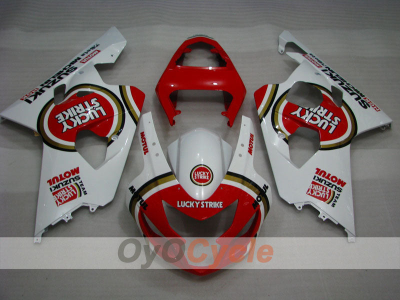 Kit carene a iniezione per GSX R750 04-05 - Rosso, Bianco - Lucky Strike #OYO87901260 Immagine secondaria del prodotto