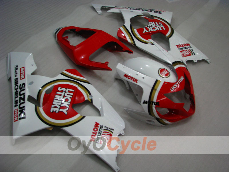 Kit carene a iniezione per GSX R750 04-05 - Rosso, Bianco - Lucky Strike #OYO87901260 Immagine principale del prodotto