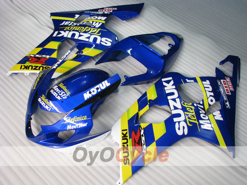 Kit carene stampate a iniezione per GSX R750 04-05 - Giallo, Blu - Movistar #OYO87901165 Immagine secondaria del prodotto