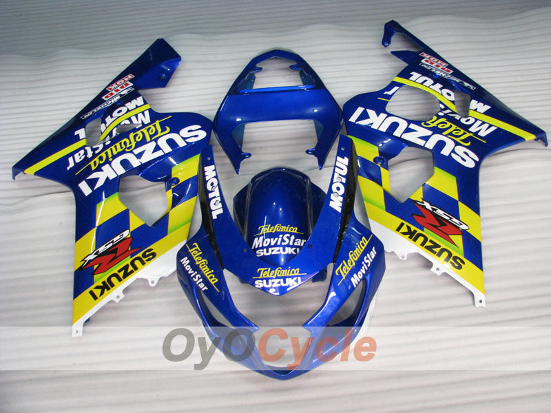 Kit carene a iniezione per GSXR600 04-05 - Giallo, Blu - MICHELIN, MOTUL, Movistar #OYO87901206 Immagine secondaria del prodotto