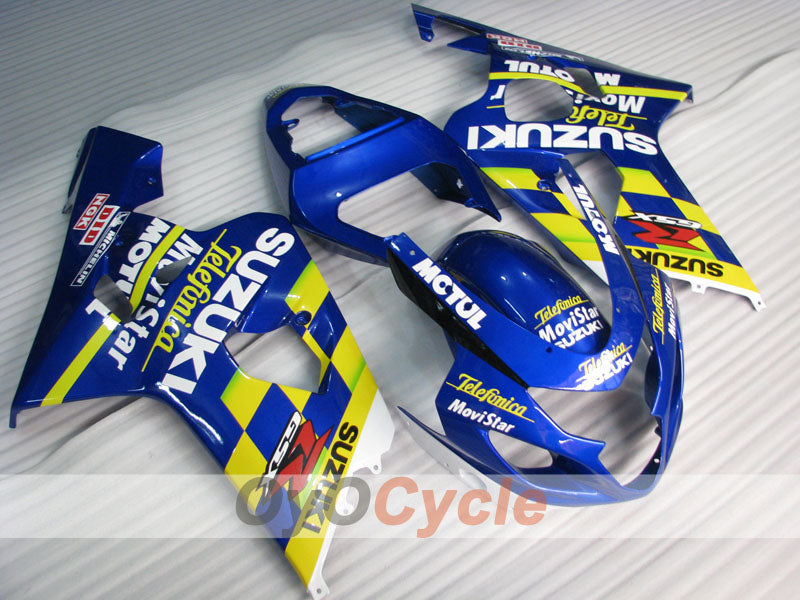 Kit carene stampate a iniezione per GSX R750 04-05 - Giallo, Blu - Movistar #OYO87901165 Immagine principale del prodotto