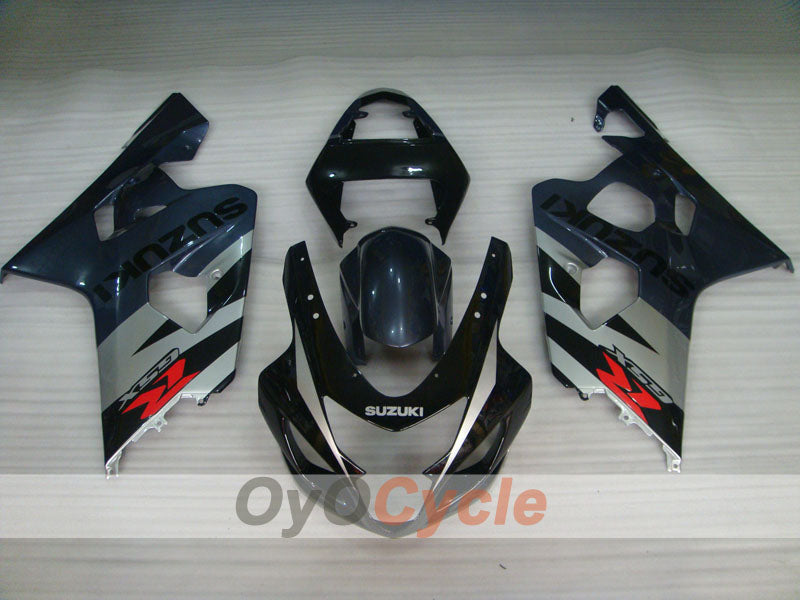 Kit carene a iniezione per GSXR600 04-05 - Nero, Argento - Stile Fabbrica #OYO87901378 Immagine secondaria del prodotto
