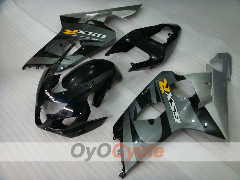 Kit carene a iniezione per GSX R750 anni 04-05 - Nero, Argento - Stile di Fabbrica #OYO87901216 Immagine secondaria del prodotto