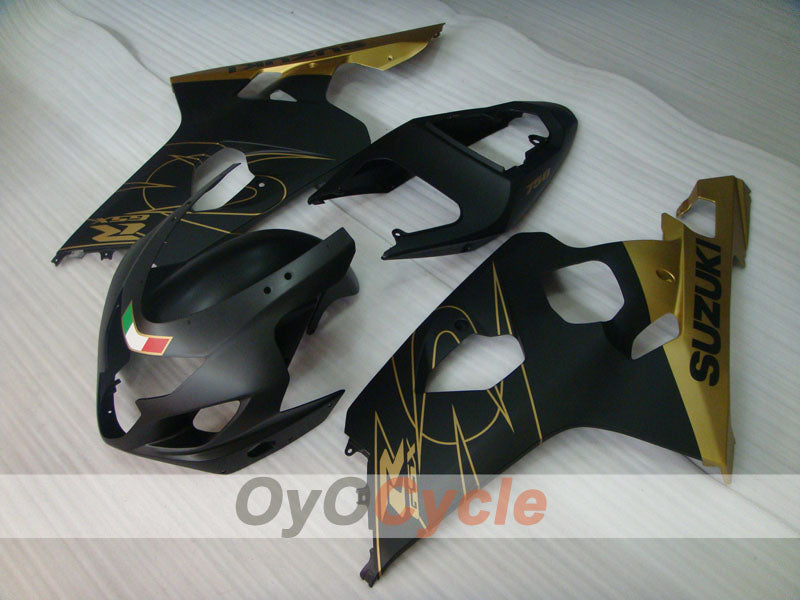 Kit carene a iniezione per GSX R750 04-05 - Nero, Oro, Opaco - Stile originale #OYO87901217 Immagine secondaria del prodotto
