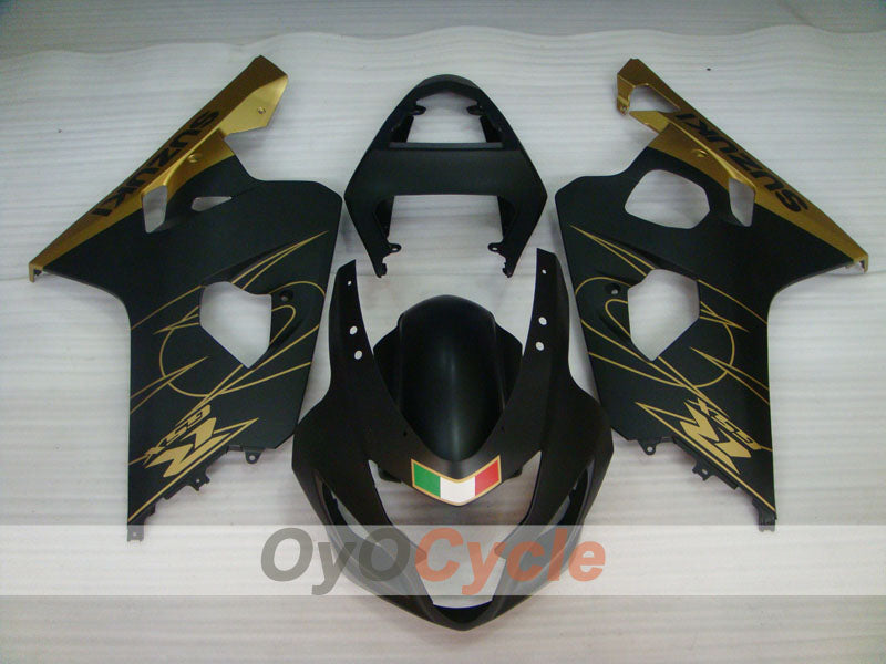 Kit carene a iniezione per GSXR600 04-05 - Giallo, Nero, Opaco - Stile originale #OYO87901387 Immagine secondaria del prodotto