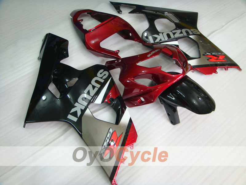 Carenatura a iniezione per GSXR600 04-05 - Rosso, Nero - Stile di fabbrica #OYO87901392 Immagine principale del prodotto