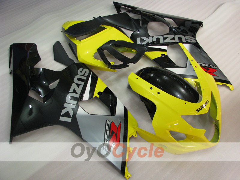 Kit carene a iniezione per GSXR600 04-05 - Giallo, nero - Stile di fabbrica #OYO87901396 Immagine principale del prodotto