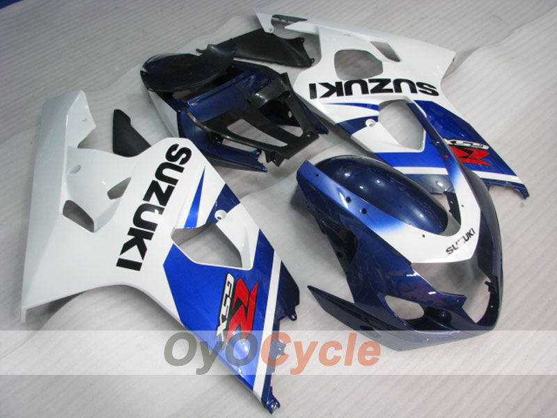 Kit carene stampate a iniezione per GSXR600 04-05 - Blu, Bianco - Stile originale #OYO87901406 Immagine principale del prodotto